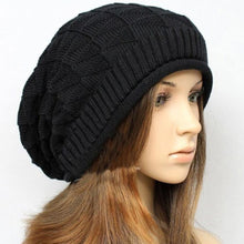reversible beanie men hat Womens hatssnow caps knit hat skull chunky baggy warm skulliestouca gorro EF8