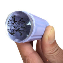 Purple 28CM Transparent Stamp Nail Art Clear Jelly Stamper Scraper Tool Set Manicure Polish Stamp Image Tool Kit EF8