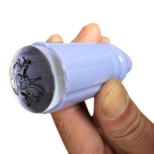 Purple 28CM Transparent Stamp Nail Art Clear Jelly Stamper Scraper Tool Set Manicure Polish Stamp Image Tool Kit EF8