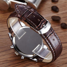 Casual men Watches Luxury Leather Men Military Wrist Watches Men Sports Quartz-Watch Relogio Masculino EF8