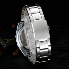 Men's Circular Dial 3 Movement Stainless Steel Strap Quartz Wrist Watch Time Men Sports Quartz-Watch Relogio Masculino EF8