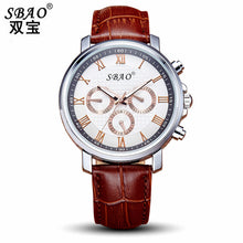 Men Watch Stainless Steel Quartz Black Wrist PU Leather Fashion Dial Men Sports Quartz-Watch Relogio Masculino EF8