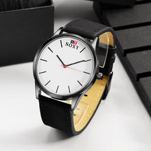 luxury quartz watch Casual Fashion Leather watches reloj masculino men watch Business Sports Wristwatch Clock EF8