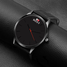 luxury quartz watch Casual Fashion Leather watches reloj masculino men watch Business Sports Wristwatch Clock EF8