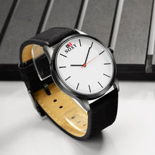 luxury quartz watch Casual Fashion Leather watches reloj masculino men watch Business Sports Wristwatch Clock EF8
