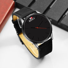 luxury quartz watch Casual Fashion Leather watches reloj masculino men watch Business Sports Wristwatch Clock EF8