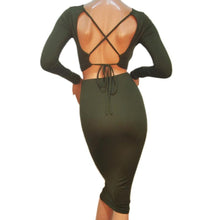 Sexy Two Pieces Set Elegant Women Dress Backless Bandage Bodycon Dress Solid Backless Rompers EF8