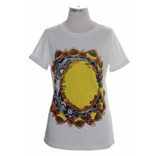 Fashion Women Casual T-shirt Sunflower Letter Printed Short Sleeve TopsWhite Tees roupas femininas EF8