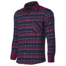 Men'S Plaid Shirts Luxury Slim Long Sleeve Formal Business Fashion Dress Warm Shirts Homme Tee Shirts EF8