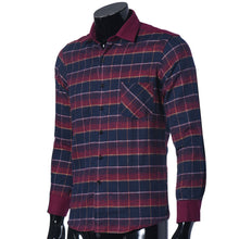 Men'S Plaid Shirts Luxury Slim Long Sleeve Formal Business Fashion Dress Warm Shirts Homme Tee Shirts EF8