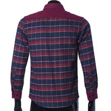 Men'S Plaid Shirts Luxury Slim Long Sleeve Formal Business Fashion Dress Warm Shirts Homme Tee Shirts EF8