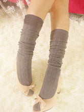 Fashion Women Socks Cotton Women Knit Over Knee Thigh Spiral Pattern High Boot Socks EF8