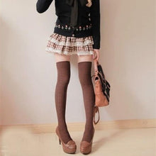 Fashion Women Socks Cotton Women Knit Over Knee Thigh Spiral Pattern High Boot Socks EF8