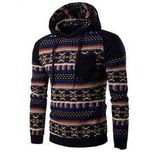 Jacket Men Cotton Retro Long Sleeve Hoodie Hooded Sweatshirt Tops Jacket Coat Outwear ClothingPlus Size EF8