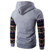 Jacket Men Cotton Retro Long Sleeve Hoodie Hooded Sweatshirt Tops Jacket Coat Outwear ClothingPlus Size EF8