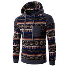 Jacket Men Cotton Retro Long Sleeve Hoodie Hooded Sweatshirt Tops Jacket Coat Outwear ClothingPlus Size EF8