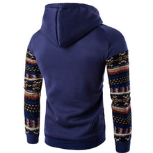 Jacket Men Cotton Retro Long Sleeve Hoodie Hooded Sweatshirt Tops Jacket Coat Outwear ClothingPlus Size EF8