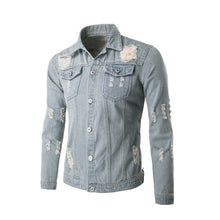 denim jacket men jeans solid slim mens jackets and coats casual bomber jacket men jacketM-XXL veste homme EF8