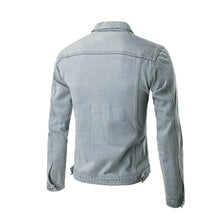denim jacket men jeans solid slim mens jackets and coats casual bomber jacket men jacketM-XXL veste homme EF8