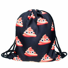 fashion 14 Colors Women Emoji Backpack 3D printing travel softback women mochila drawstring bag mens backpacks EF8