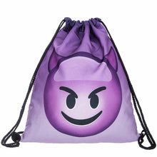 fashion 14 Colors Women Emoji Backpack 3D printing travel softback women mochila drawstring bag mens backpacks EF8