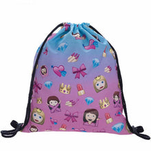 fashion 14 Colors Women Emoji Backpack 3D printing travel softback women mochila drawstring bag mens backpacks EF8