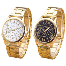 fashion geneva watch women dress watches Roman Numerals Quartz Stainless Steel Wrist Watch Fast Shipping EF8