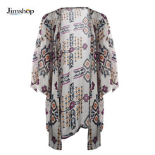 shirt style tops women blouses printed shirts casual camisas femininas blusas vintage kimono cardigan plus size EF8