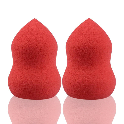 2pc Foundation Sponge Blender Blending Facial Makeup Gourd-Shaped Three-Dimensional Cosmetic Puff Flawless Beauty Powder Puff EF8