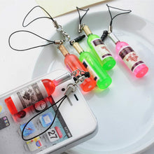 2Pcs Creative Mini Wine Bottle Keyring Key Ring Keychain For mobile phone  EF8