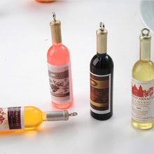 2Pcs Creative Mini Wine Bottle Keyring Key Ring Keychain For mobile phone  EF8