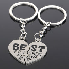 2Pcs Pair Creative Model Friendship Keyrings Charm Best Friend Forever Keychains Zinc Alloy Gifts For Women  EF8