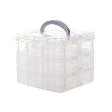 3 Layers Detachable Jewelry Box Transparent Portable Storage Container Organizer Tools Box Case Boxes EF8