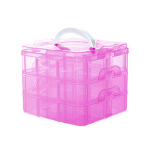 3 Layers Detachable Jewelry Box Transparent Portable Storage Container Organizer Tools Box Case Boxes EF8