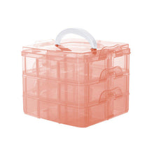 3 Layers Detachable Jewelry Box Transparent Portable Storage Container Organizer Tools Box Case Boxes EF8