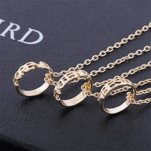 3 Part Best Friend Forever Karma Circle Necklace Infinity Circle Pendants Necklace EF8