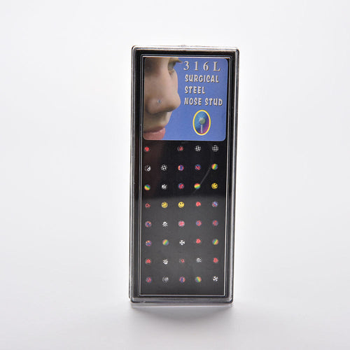 316L Stainless Surgical Steel Nose Piercing Rhinestone Stud MultiStyle Nose Ring Nose Stud Body Jewelry 24pcs or 40pcs EF8