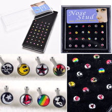 316L Stainless Surgical Steel Nose Piercing Rhinestone Stud MultiStyle Nose Ring Nose Stud Body Jewelry 24pcs or 40pcs EF8