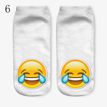 3D Emoji Printing Expression Socks Women Men Socks Funny Low Ankle Short Socks EF8