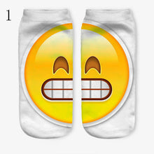 3D Emoji Printing Expression Socks Women Men Socks Funny Low Ankle Short Socks EF8