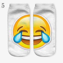 3D Emoji Printing Expression Socks Women Men Socks Funny Low Ankle Short Socks EF8