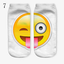 3D Emoji Printing Expression Socks Women Men Socks Funny Low Ankle Short Socks EF8