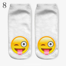 3D Emoji Printing Expression Socks Women Men Socks Funny Low Ankle Short Socks EF8