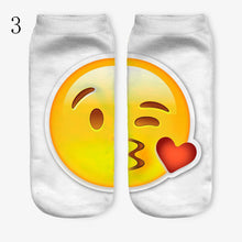 3D Emoji Printing Expression Socks Women Men Socks Funny Low Ankle Short Socks EF8