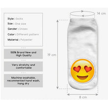 3D Emoji Printing Expression Socks Women Men Socks Funny Low Ankle Short Socks EF8