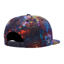 3D Print Snapback Caps Colorful Hip Hop Baseball Cap Dragon Flat Hats For Men Starry Sky Casquette Blue EF8