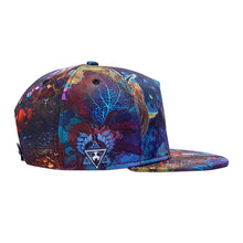 3D Print Snapback Caps Colorful Hip Hop Baseball Cap Dragon Flat Hats For Men Starry Sky Casquette Blue EF8