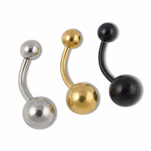 3Pc3 Colors Piercing Navel medical Stainless Steel Ball Belly Button Rings Body Jewelry  EF8
