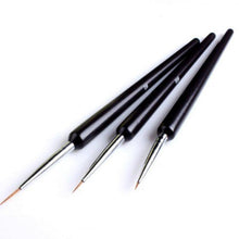 3pc Dotting Painting Drawing UV Gel Liner Polish Brush Tool Nail Art Pen Set EF8