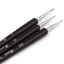 3pc Dotting Painting Drawing UV Gel Liner Polish Brush Tool Nail Art Pen Set EF8